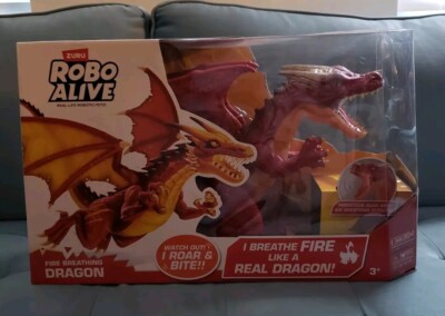 ZURU Robo Alive - Red Fire Breathing Dragon - New/Damaged Box
