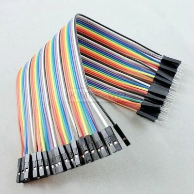 40x 20cm Female-Male jumper wire cable Kabel für Arduino Breadboard Drahtbrücken