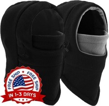 Pasamonta as Para Hombre 2 Uds M scara Facial Negra, Calentador Ligero Esqu  New