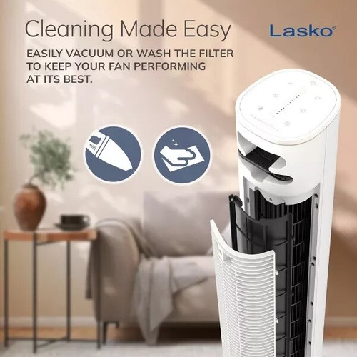 Lasko 40" 12H Timer Remote Control Oscillating Tower Fan - Picture 5 of 15