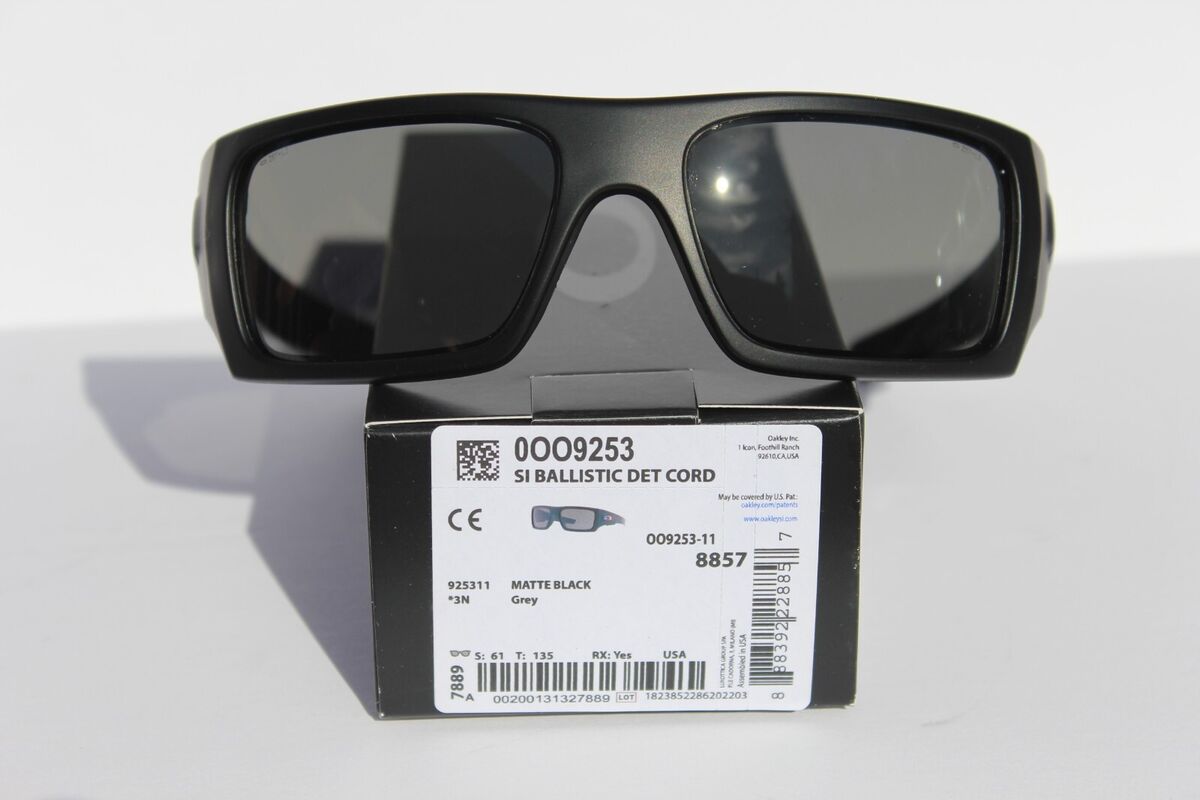 SI Det Cord USA Flag Sunglasses - Black/Grey Lenses