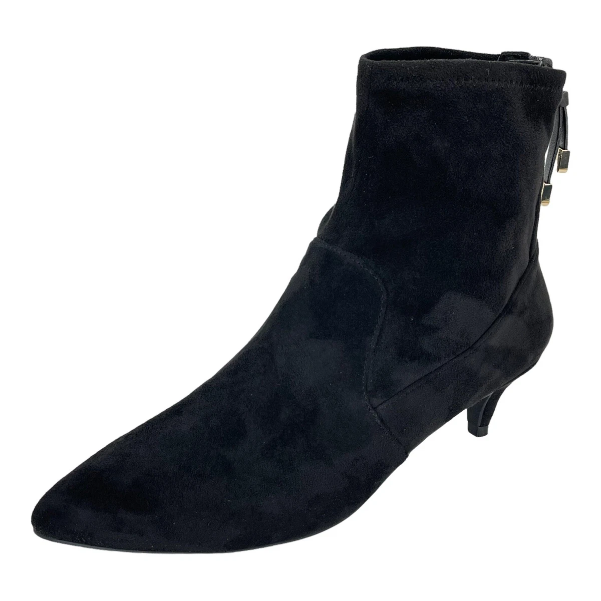 Cole Haan Womens Booties 5M Harlow Black Stretch Microsuede eBay