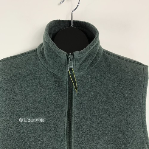 Columbia Cathedral Peak Vest Men's Medium Gray Full Zip Fleece Outdoor Winter - Picture 3 of 8