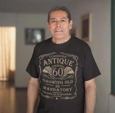60th Birthday T-Shirt Gift Idea For Men Funny Present Vintage 60 Year Old Man