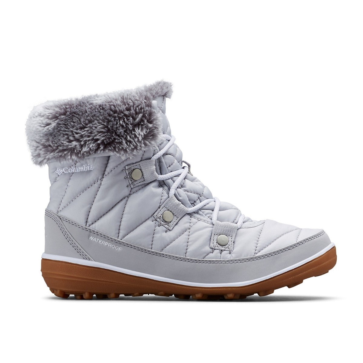 Columbia Z64115 Women's Grey Ice Heavenly Shorty Omni-Heat Boot