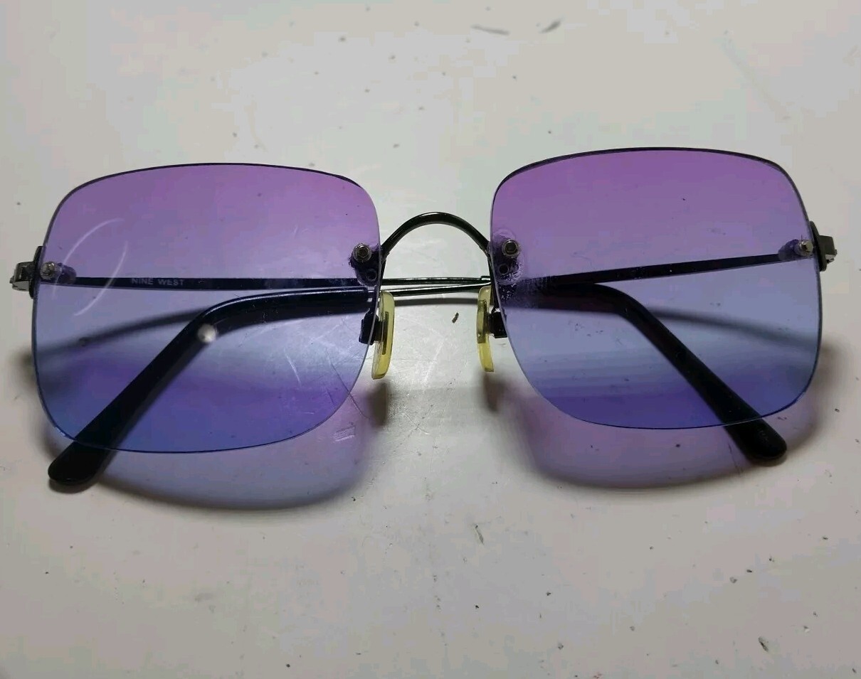 NINE WEST Rimless Rectangular Gradient Sunglasses… - image 3