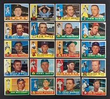 1960 Topps Baseball Set Break 20 Cards