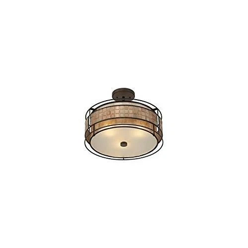 Quoizel MC842SRC 3-Light Laguna Semi-Flush Mount in Renaissance Copper - Picture 5 of 10