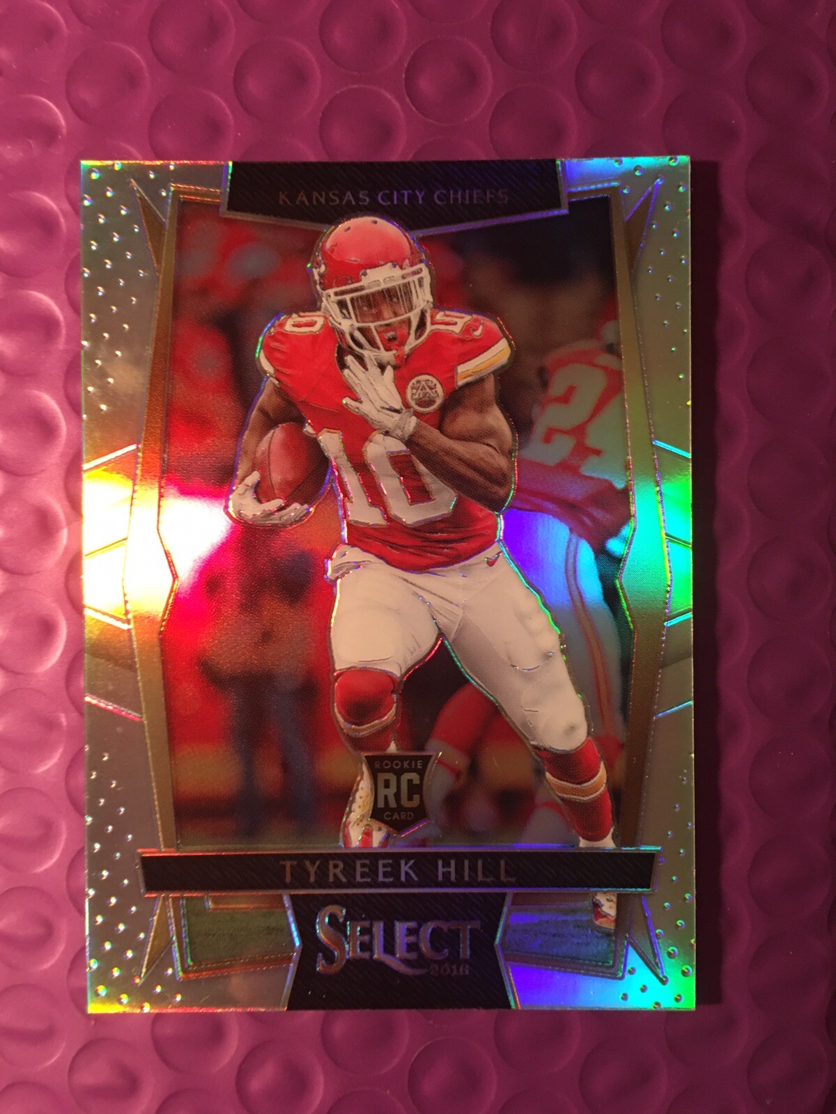Tyreek Hill 2016 Panini Select #65 Concourse Level Silver Prizm RC