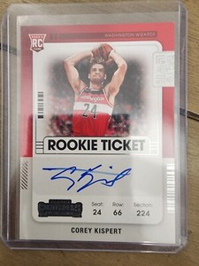 Corey Kispert 2021-22 Contenders Rookie Ticket RC Auto