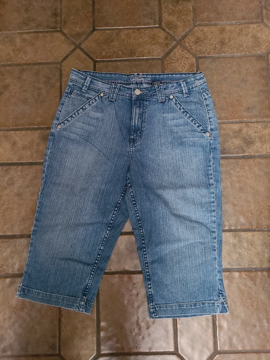 Womens Kickit Jeans Dark Denim Wash Jeans Size 10 Casual Capris