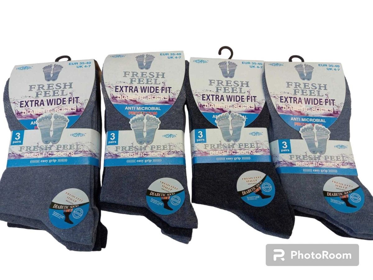 3,6&12 Ladies Designer Non Elastic Diabetic Friendly Quality Sock UK4-7 EU35-39