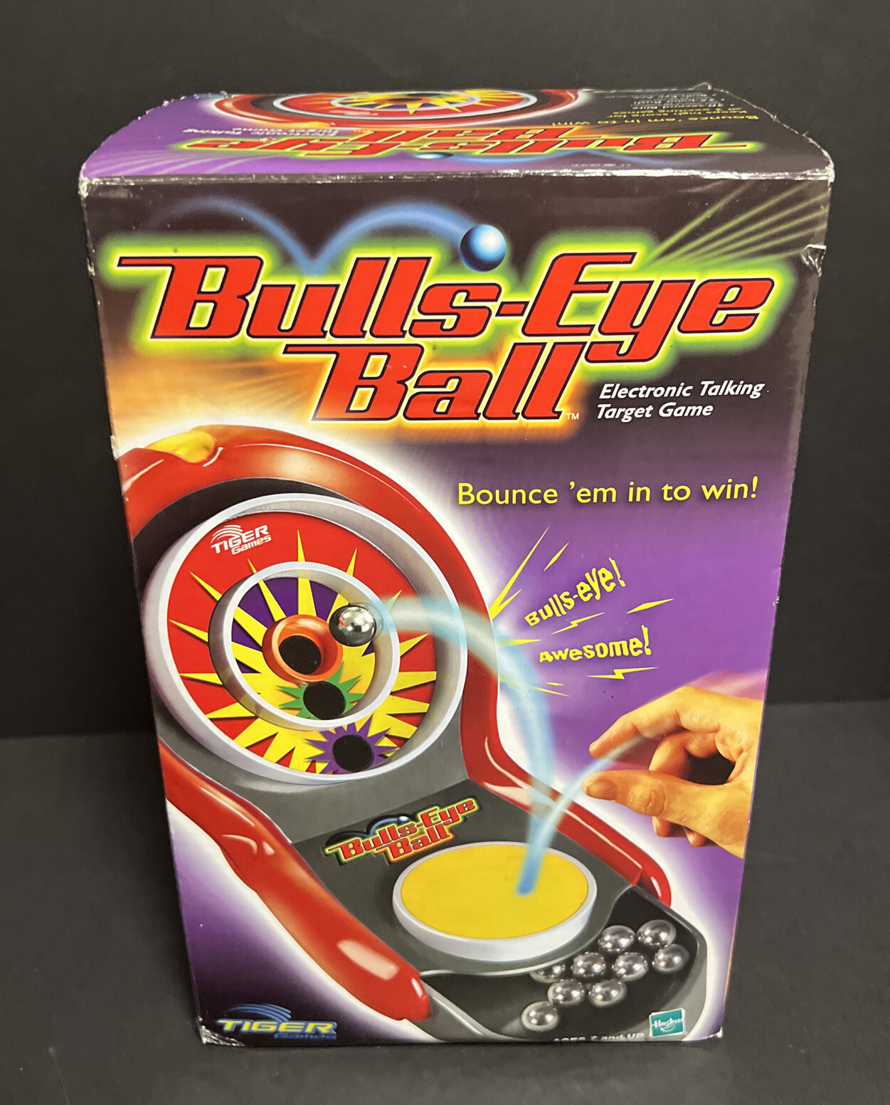 Bulls Eye Ball Electronic Talking Target Game Tiger Games Hasbro Sealed 2003