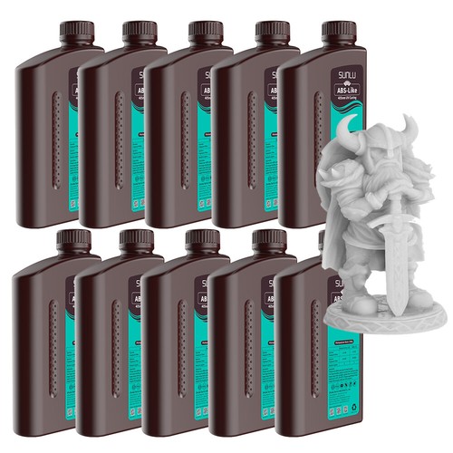 10KG SUNLU ABS-Like 3D Printer Resin,Fast Curing,Strong 3D Resin Non Brittle