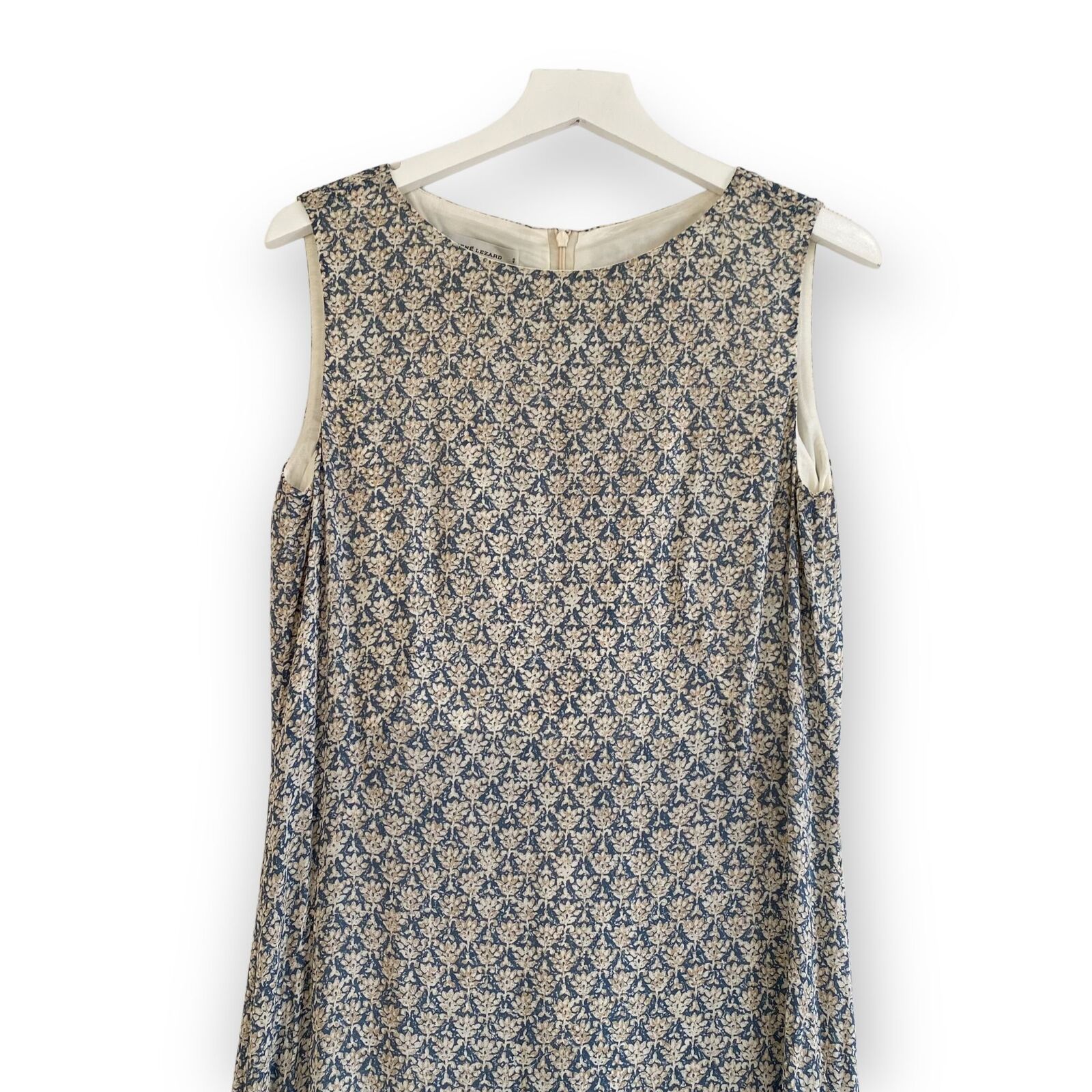 Rene Lezard Sleeveless Midi Dress in Print, Size … - image 3