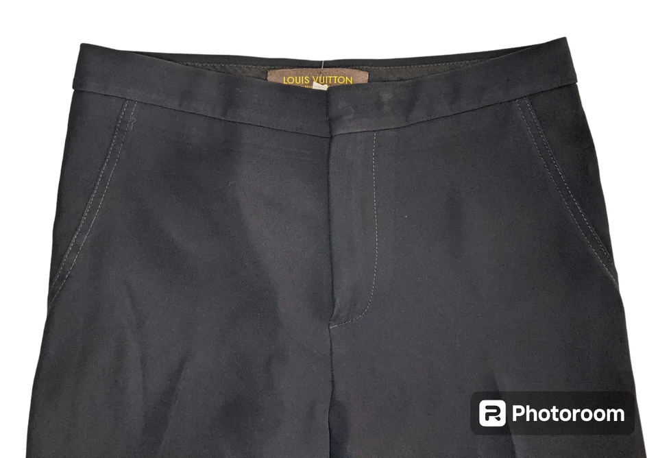 Брюки женские LOUIS VUITTON Uniformes размер 36 (США размер 4) плиссированные черные - Изображение 3 из 4