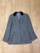 Saddle Master Blue And Grey 60% Wool Riding Jacket Size Xs