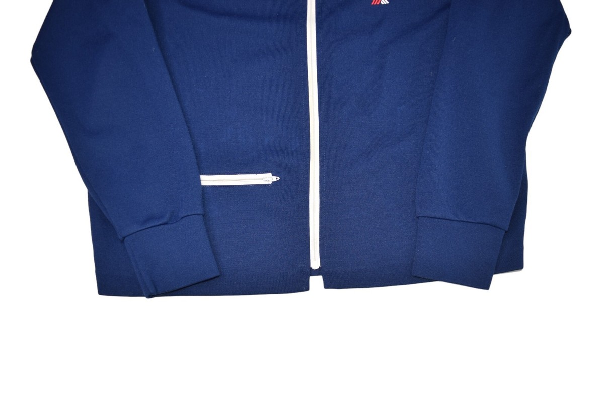トップス 1940s McKesson Robbins Inc. athletic Vintage Robert Bruce Tennis Jacket Mens M Blue Jimmy Connors