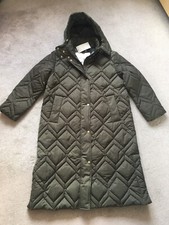 Barbour Cassius Modern Heritage Quilted Long Jacket Coat Size 18 Bnwt Rrp £279