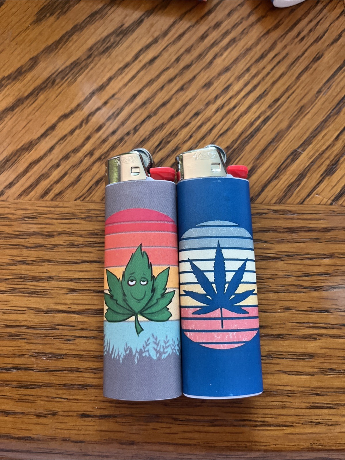 New 2 Bic Lighters, Classic Vintage Medicine Marijuana Posters Cannabis Fun Pot