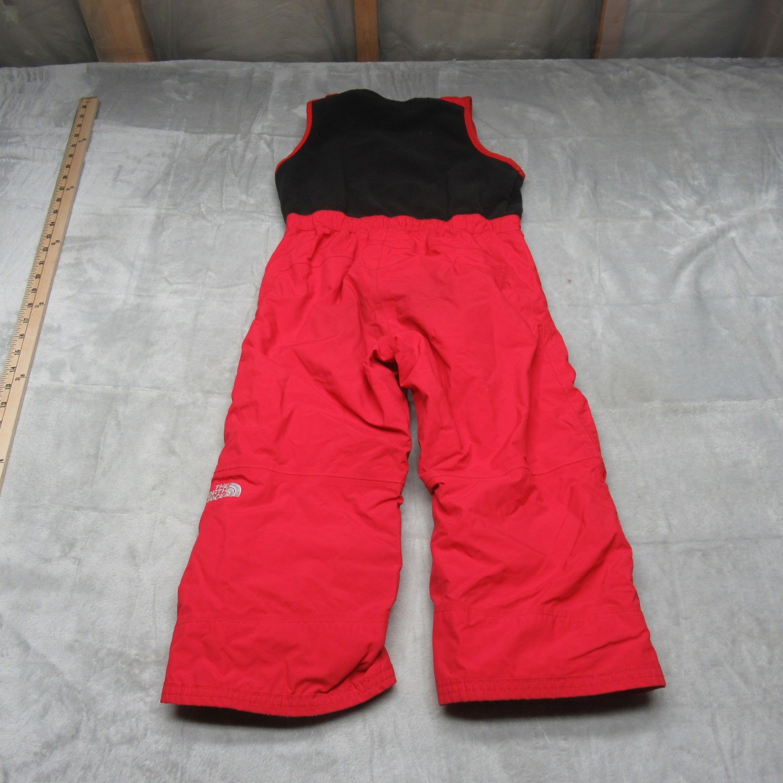 North Face Snow Bibs Toddler 4T Red Waterproof Insulated Warm Winter Ski Zip Up thumbnail 2