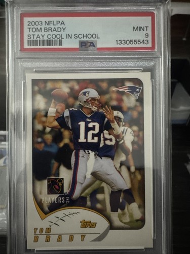 2003 Nfl Players Party (StayCool in School) - Topps Tom Brady PSA 9