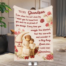 To Our Granddaughter Fleece Blanket Gift from Grandma Grandkid Throw Gift Decor