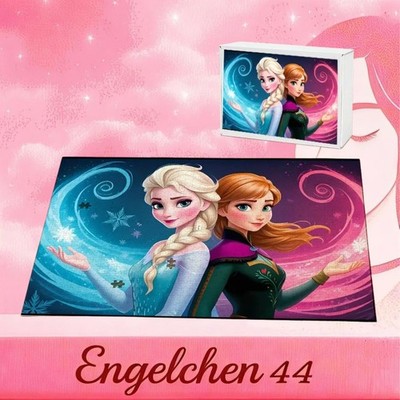 500/1000 Stück Holz-Puzzle Puzzle Elsa und Anna aus Frozen in magischer Schnee