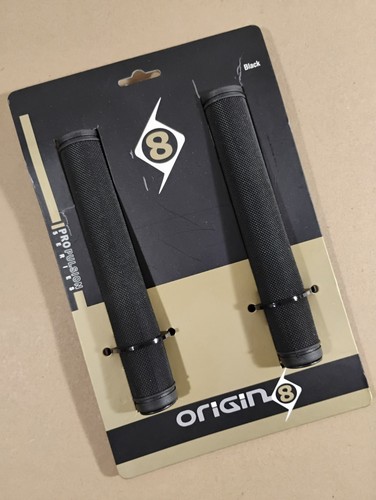 Origin8 Pro Pulsion Track Grips 175mm Handlebar & Endcaps Kraton Rubber
