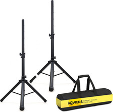 Speaker Stands Pair 24"   Adjustable Compact PA Speaker Stand Set with Padded