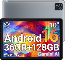 Tablet,10.1" Android 16 Tablet Octa-core 36GB 128GB Dual Camera