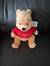 Disney Store Beanbag Plush 12" Winnie the Pooh Red Shirt With Tags Adult Owned