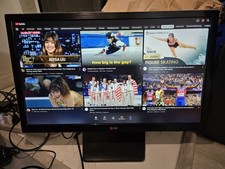  complete, Tested LG 27EA33V 27-Inch 16:9 Full HD 1080p LED Monitor, Black