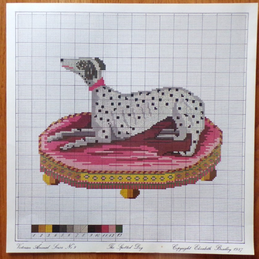 Elizabeth Bradley The Spotted Dog Needlepoint Kit Victorian Animal Collection