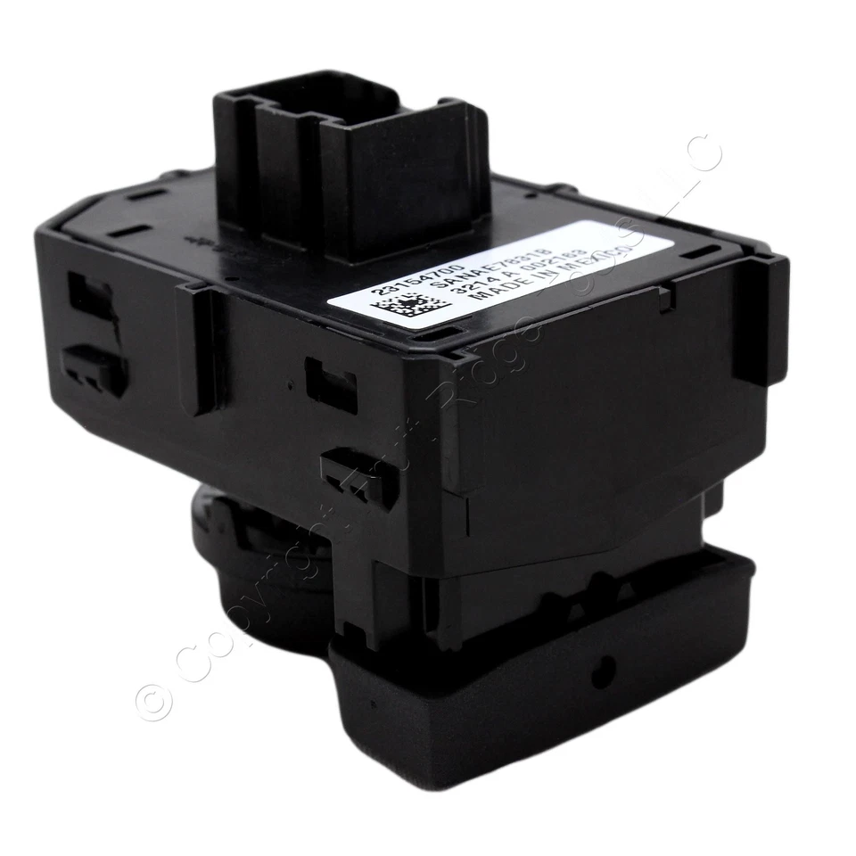 Interruptor de control del espejo retrovisor de puerta de carbono negro GM 23154700 para 15-20 GMC Yukon Yukon XL Foto 2 de 4