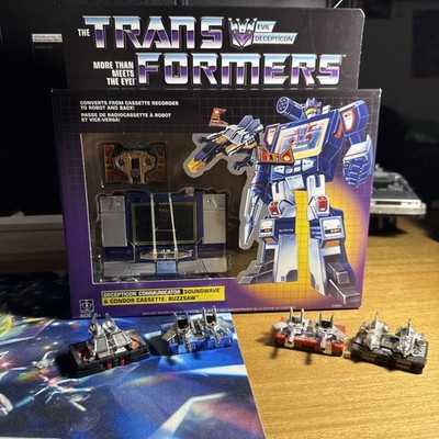 Transformers Evil Decepticon Communicator SOUNDWAVE & Cassette sets