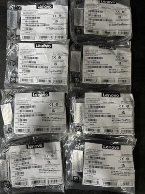 Genuine Lenovo USB-C Cable ~ Lot Of 8~ for ThinkPad Type C Dock Monitor 1m