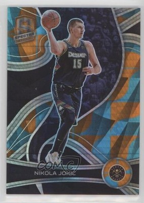 2021-22 Panini Spectra Asia Blue & Orange Prizm 23/49 Nikola Jokic #15 0a6