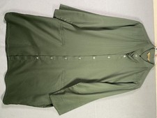 Shukr Thobe Mens 2XL Green Long Button Front Islamic Jubba Tunic Robe Caftan