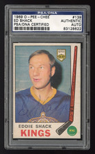 1969 O-Pee-Chee 139 Eddie Shack PSA PSA/DNA Autograph Los Angeles King Auto Card