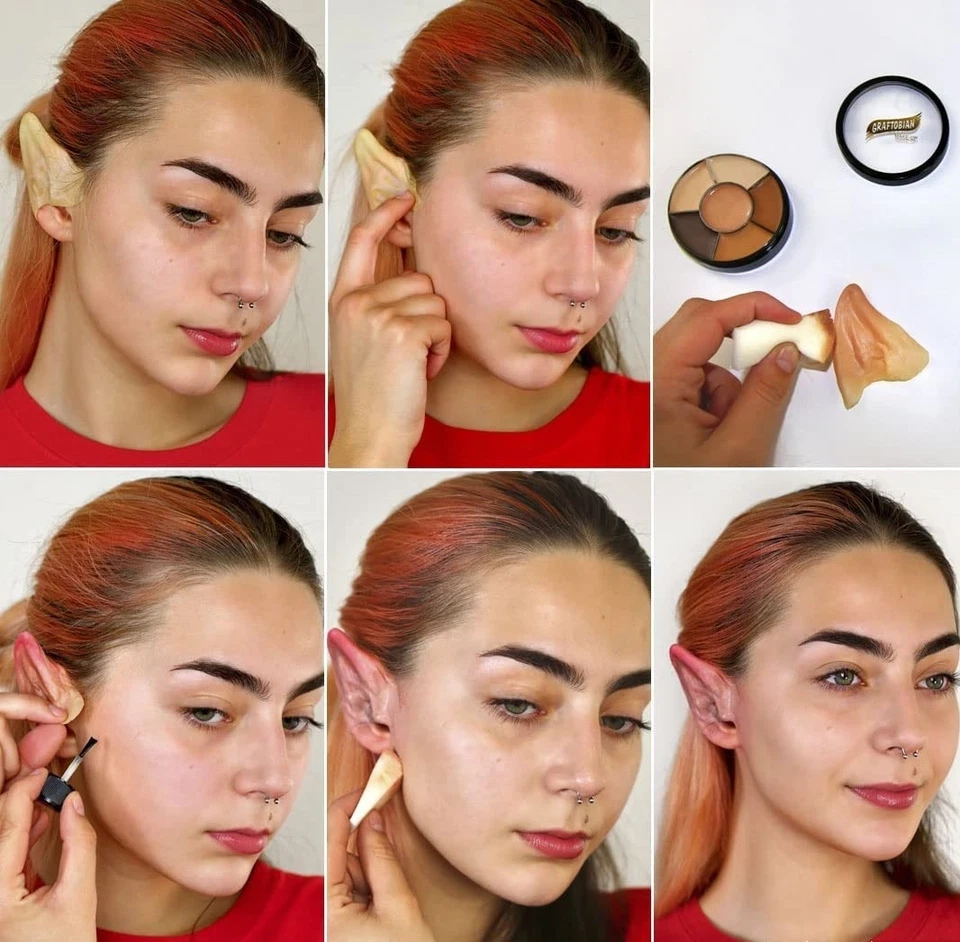 Graftobian Graftobian Elf Ear Complete Makeup Kit - Elf Ears Cosplay, Halloween - Image 2 of 3