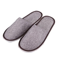 Thickened Cotton Linen Home Slippers Spring Autumn Women's Shoes Hotel Wedding