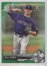 2017 Bowman Draft Green 98/99 Will Gaddis #BD-104 f0v