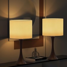 emie 24" Tall 3-Color Temperature Table Lamps Set of 2, Bedside Nightstand Lamps
