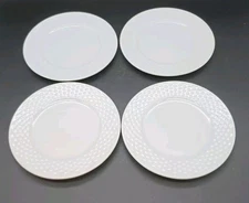 4 Mitterteich German Porcelain Bread & Butter Plates Dessert Appetizer Weave