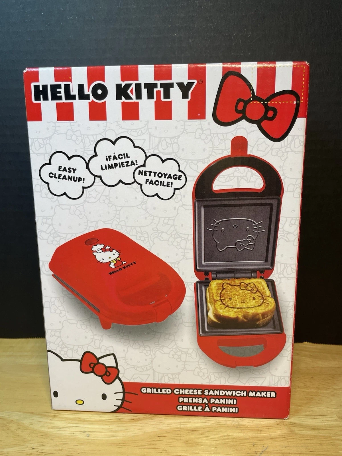 Hello Kitty Grilled Cheese Sandwich Maker Red NEW!