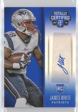 2014 Totally Certified Rookie Signatures Mirror Blue 10/10 James White Auto 1v3
