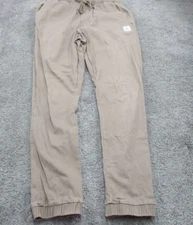 Rusty Pants/Joggers 32 L30 Beige Drawstring Cuffed Tapered Elastic Waist