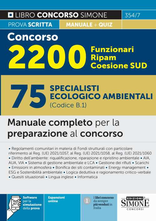 Concorso 2200 funzionari Ripam Coesione Sud. 75 specialisti ecologico ambi...