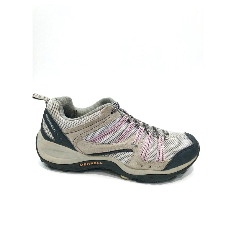 merrell payette pewter pepper mint low cut hiking walking shoes